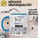 Geschenk für Schriftstellerin Tasse Lustige Geschenkidee Geburtstag Ich Bin Schriftstellerin Ich Darf Das Blau Trendation