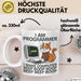 IT Techniker Computeringenieur Tasse Geschenk Lustige Geschenkidee Spruch Ich Bin Eine Programmierer Katze Weiß Trendation