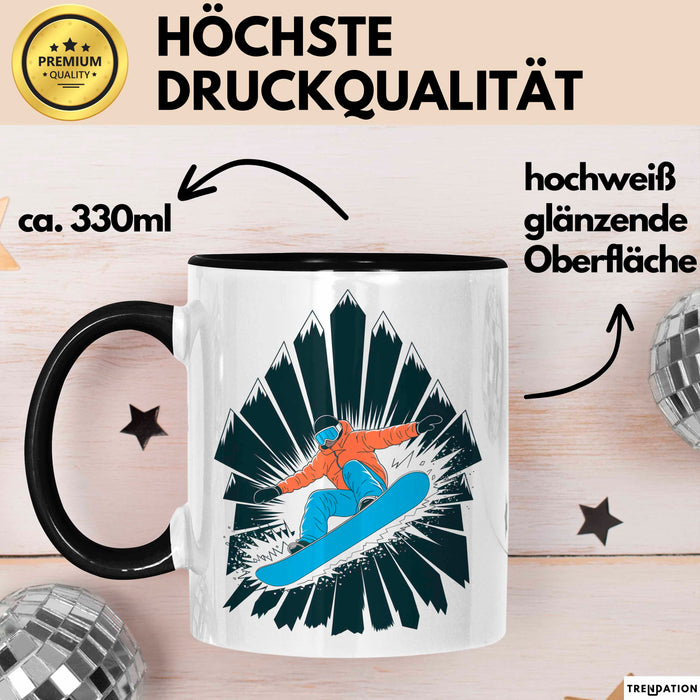 Snowboarder Tasse Geschenk Lustige Geschenkidee Spruch Für Berg Fahrer Trendation