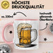 Bier Liebhaber Tasse Geschenkidee für Craft Bier Fan Rosa Trendation