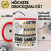 Comic-Sammler Geschenk Tasse Lustiger Spruch Erheben Sie Sich Der Comic-Sammler Betritt den Raum Rot Trendation