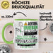 Hundemasseurin Tasse Geschenk Lustiger Spruch Bitte Erheben Sie Sich Seine Majestät Die Hundemasseurin Betritt Den Raum Grün Trendation