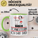 Geschenk für Tonmeisterin Tasse Lustige Geschenkidee Geburtstag Ich Bin Tonmeisterin Ich Darf Das Grün Trendation