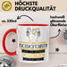 Rucksacktouristin Weil Es Keinen Schöneren Beruf Gibt Tasse Geschenk für Eine Rucksacktouristin Lustig Rot Trendation