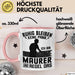 Maurer Tasse Geschenk Ruhig Bleiben Ich Bin Maurer Und Regel Das Geschenkidee Rosa Trendation