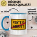 Rentner Tasse Geschenk Rente Arbeit Ruhestand Blau Trendation