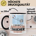 Taucher Geschenk Tasse So Gut Kann Nur Ein Taucher Aussehen Geschenkidee Kaffee-Becher Schwarz Trendation