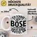 Lustiger Spruch Tasse Humor Sarkasmus Ich Schaue Nicht Böse Ich Grinse Nicht Nur Jeden Trottel An Kaffee-Becher Weiß Trendation