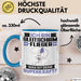 Gleitschirmflieger Tasse Geschenk für Gleitschirmflieger Geburtstag Lustiger Spruch Kaffee-Becher Was Ist Deine Superkraft Blau Trendation
