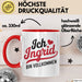 Ingrid Tasse Geschenk Ich Bin Vollkommen Ingrid Geschenkidee Geburtstag Rot Trendation