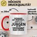 Juergen Tasse Niemand Ist Perfekt, Juergen Ist Nah Dran Geschenk Rot Trendation