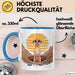 Erdmännchen Tier Tasse Geschenk Lustige Geschenkidee Spruch Blau Trendation