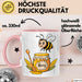 Bienenliebhaber Tasse Geschenkidee für Bestäuber Fan Rosa Trendation