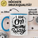 Freundin Tasse Geschenk I Am On My Way Tasse Geschenk Beste Freundin Blau Trendation