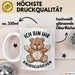 Teddybär Valentinstag Tasse Geschenk Kuscheliger kleiner Bär Weiß Trendation