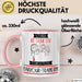 Parkour-Trainerin Tasse Geschenk Becher Stark Attraktiv Furchtlos Parkour-Trainerin Lustige Geschenkidee Rosa Trendation