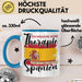 Spanier Tasse Geschenk Ich Brauche Keine Therapie Ich Muss Nur Nach Spanien Geschenkidee Kaffee-Becher Blau Trendation