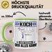 Koch Tasse Geschenk für Koch Der Mann Der Alles Kann Geschenkidee zum Geburtstag Grün Trendation
