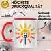 Solarenergie Fan Tasse Geschenkidee für Erneuerbare Energie Rot Trendation