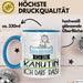 Geschenk für Kanutin Tasse Lustige Geschenkidee Geburtstag Ich Bin Kanutin Ich Darf Das Blau Trendation