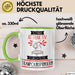 Trampolinspringerin Tasse Geschenk Becher Stark Attraktiv Furchtlos Trampolinspringerin Lustige Geschenkidee Grün Trendation