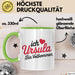 Ursula Tasse Geschenk Ich Bin Vollkommen Ursula Geschenkidee Geburtstag Grün Trendation