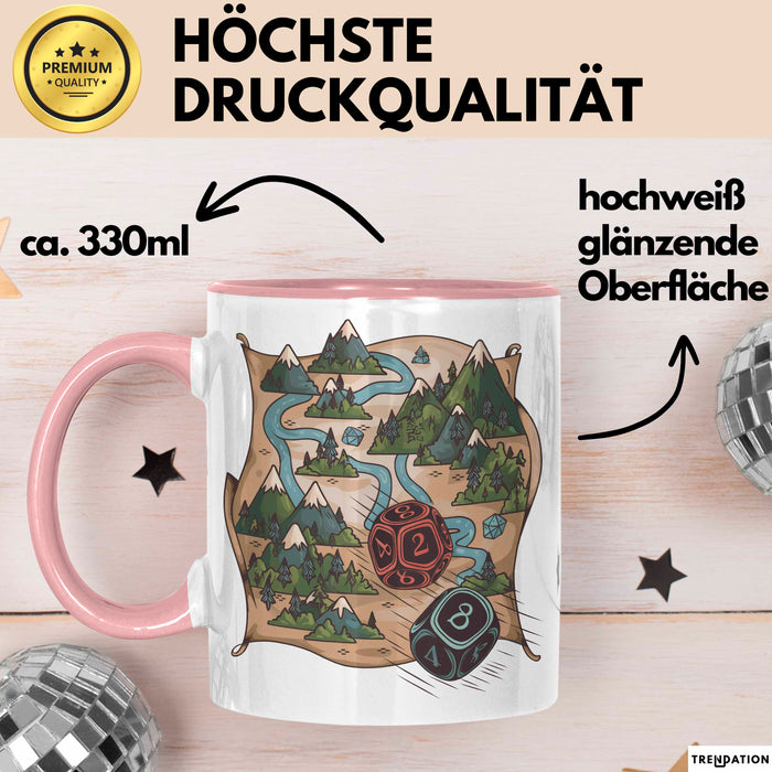 Brettspielfan Tasse Geschenkidee Tabletop Gamer Lustiger Geschenkidee Lustig Rosa Trendation