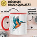 Eisvogel Vogel Tasse Geschenk Lustige Geschenkidee Spruch Rot Trendation