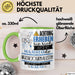 Musikjournalistin Tasse Geschenk Lustiger Spruch Bitte Erheben Sie Sich Seine Majestät Die Musikjournalistin Betritt Den Raum Grün Trendation