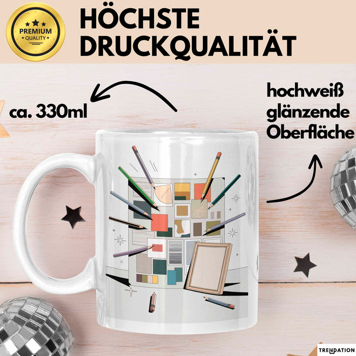 Art Direktor Tasse Geschenk Lustige Geschenkidee Spruch Für Visuelle Leiter Weiß Trendation