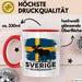 Schweden Skandinavien Schwedisch Tasse Geschenk Lustige Geschenkidee Spruch Elk Bull Sverige Scandinavia Rot Trendation