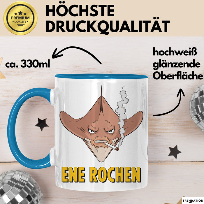 Rochen Humor Tasse Geschenk Ene Rochen Geschenkidee Geburtstag Angler