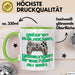 Humor Tasse Gamer – Geboren zum Zocken, gezwungen erwachsen zu sein – Lustiger Kaffee-Becher Geschenk für Gamer & Zocker Grün Trendation