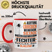 Fechter Geschenk Tasse Lustiger Spruch Erheben Sie Sich Der Fechter Betritt den Raum Rot Trendation