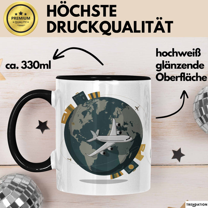 Reisender Tasse Geschenkidee für Abenteuerlustige Trendation