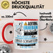 Singer-Songwriterin Tasse Geschenk Lustiger Spruch Bitte Erheben Sie Sich Seine Majestät Die Singer-Songwriterin Betritt Den Raum Rot Trendation