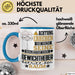 Gewichtheber Geschenk Tasse Lustiger Spruch Erheben Sie Sich Der Gewichtheber Betritt den Raum Blau Trendation