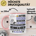 Rennfahrer Geschenk Tasse Lustiger Spruch Erheben Sie Sich Der Rennfahrer Betritt den Raum Rosa Trendation