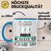 Geschenk für Moderatorin Tasse Lustige Geschenkidee Geburtstag Ich Bin Moderatorin Ich Darf Das Blau Trendation