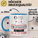 EDM-Enthusiastin Geschenk Tasse Becher Die Frau Die Allen Kann Geschenkidee für eine EDM-Enthusiastin Lustig Blau Trendation
