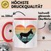 Eselbauer Esel Tier Retro Tasse Geschenk Lustige Geschenkidee Spruch Rot Trendation
