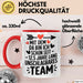 Romantische Pärchen Tasse Geschenk Team seit 12,5 Jahren Geschenkidee Lustig Rot Trendation