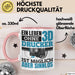 3D Drucker Tasse "Ein Leben Ohne 3D Drucker Ist möglich aber sinnlos" Geschenkidee Rosa Trendation