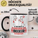 Boxer Geschenk Tasse So Gut Kann Nur Ein Boxer Aussehen Geschenkidee Kaffee-Becher Schwarz Trendation