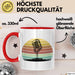 Sänger Tasse Geschenk Podcast Mikrophon Geschenkidee Mikrofon Becher Rot Trendation