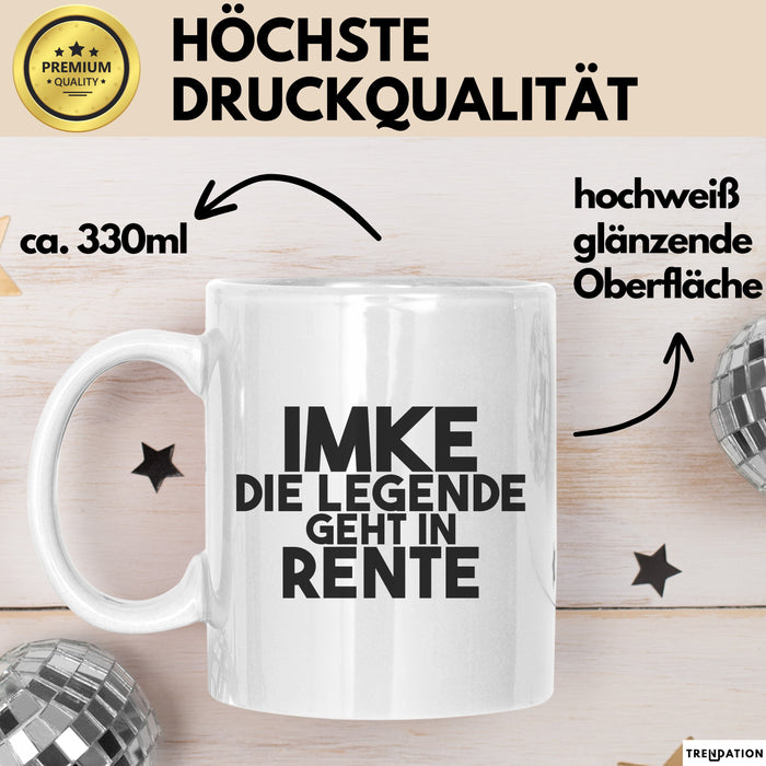 Imke Tasse Imke – Die Legende Geht In Rente Geschenk