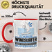 Windsurfer Geschenk Tasse Ich Bin Windsurfer Aber Sag Doch Einfach Superheld Lustige Geschenkdiee für Windsurfer Kaffee-Becher Rot Trendation
