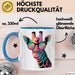 Giraffe Mit Sonnenbrille Tasse Geschenk Lustige Geschenkidee Spruch Blau Trendation