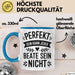 Beate Tasse Geschenk Perfekt Sein Kann Jeder Geschenkidee Geburtstag Blau Trendation