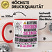 Studiomusiker Geschenk Tasse Lustiger Spruch Erheben Sie Sich Der Studiomusiker Betritt den Raum Rot Trendation